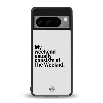 weeknd mood back phone cover | glass case for google pixel 8 pro