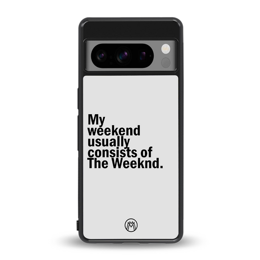 weeknd mood back phone cover | glass case for google pixel 8 pro