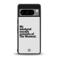 weeknd mood back phone cover | glass case for google pixel 8 pro