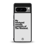 weeknd mood back phone cover | glass case for google pixel 8 pro