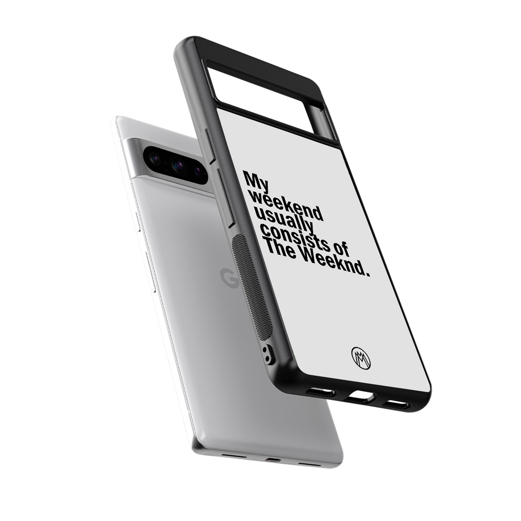 weeknd mood back phone cover | glass case for google pixel 8 pro