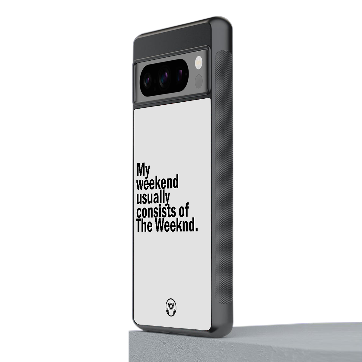 weeknd mood back phone cover | glass case for google pixel 8 pro