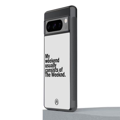 weeknd mood back phone cover | glass case for google pixel 8 pro