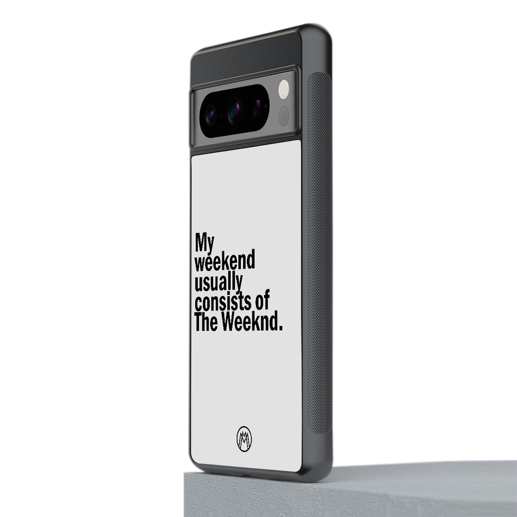 weeknd mood back phone cover | glass case for google pixel 8 pro