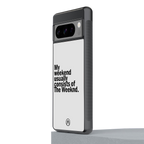 weeknd mood back phone cover | glass case for google pixel 8 pro