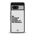 weeknd mood back phone cover | glass case for Google Pixel 8