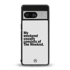 weeknd mood back phone cover | glass case for Google Pixel 8