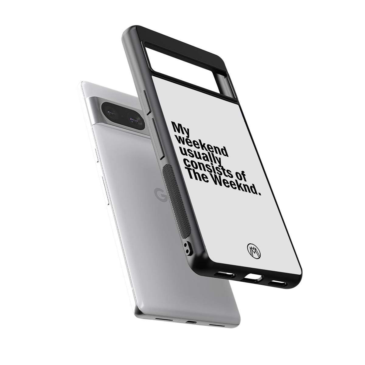 weeknd mood back phone cover | glass case for Google Pixel 8