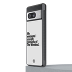 weeknd mood back phone cover | glass case for Google Pixel 8
