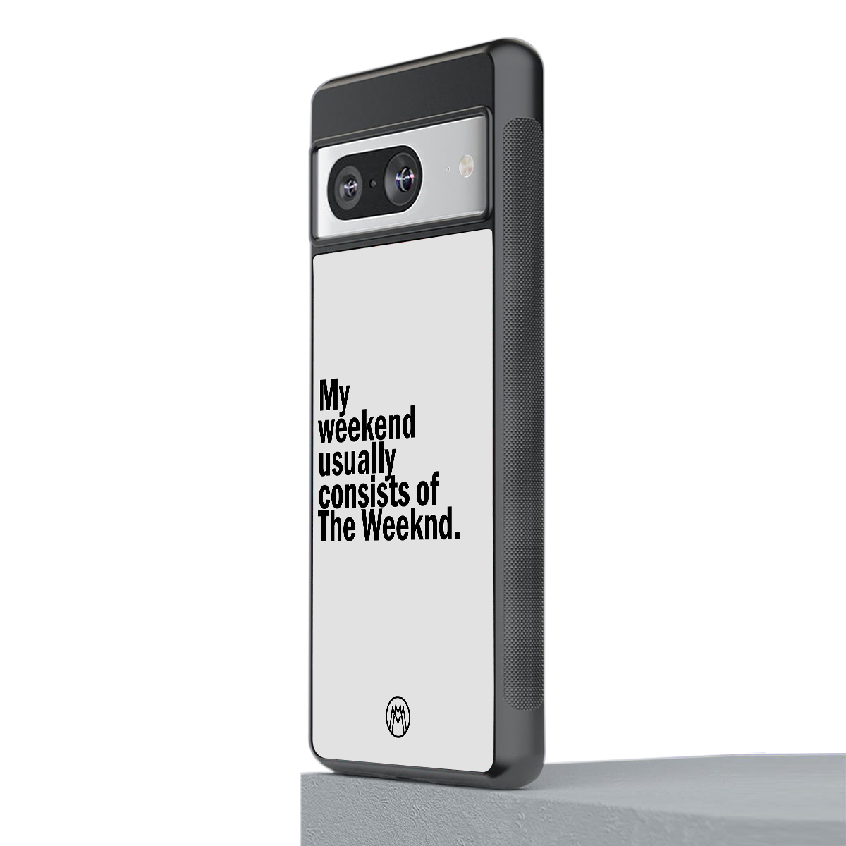 weeknd mood back phone cover | glass case for Google Pixel 8