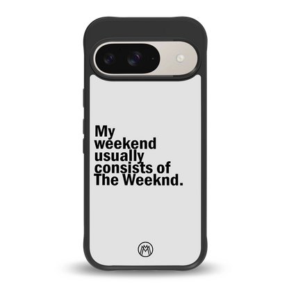 weeknd mood back phone cover | glass case for google pixel 9