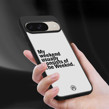 weeknd mood back phone cover | glass case for google pixel 9