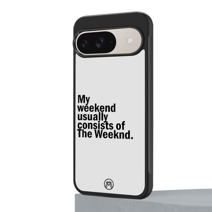 weeknd mood back phone cover | glass case for google pixel 9