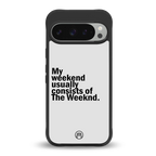 weeknd mood back phone cover | glass case for google pixel 9 pro