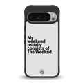 weeknd mood back phone cover | glass case for google pixel 9 pro xl