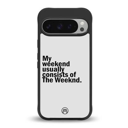 weeknd mood back phone cover | glass case for google pixel 9 pro xl