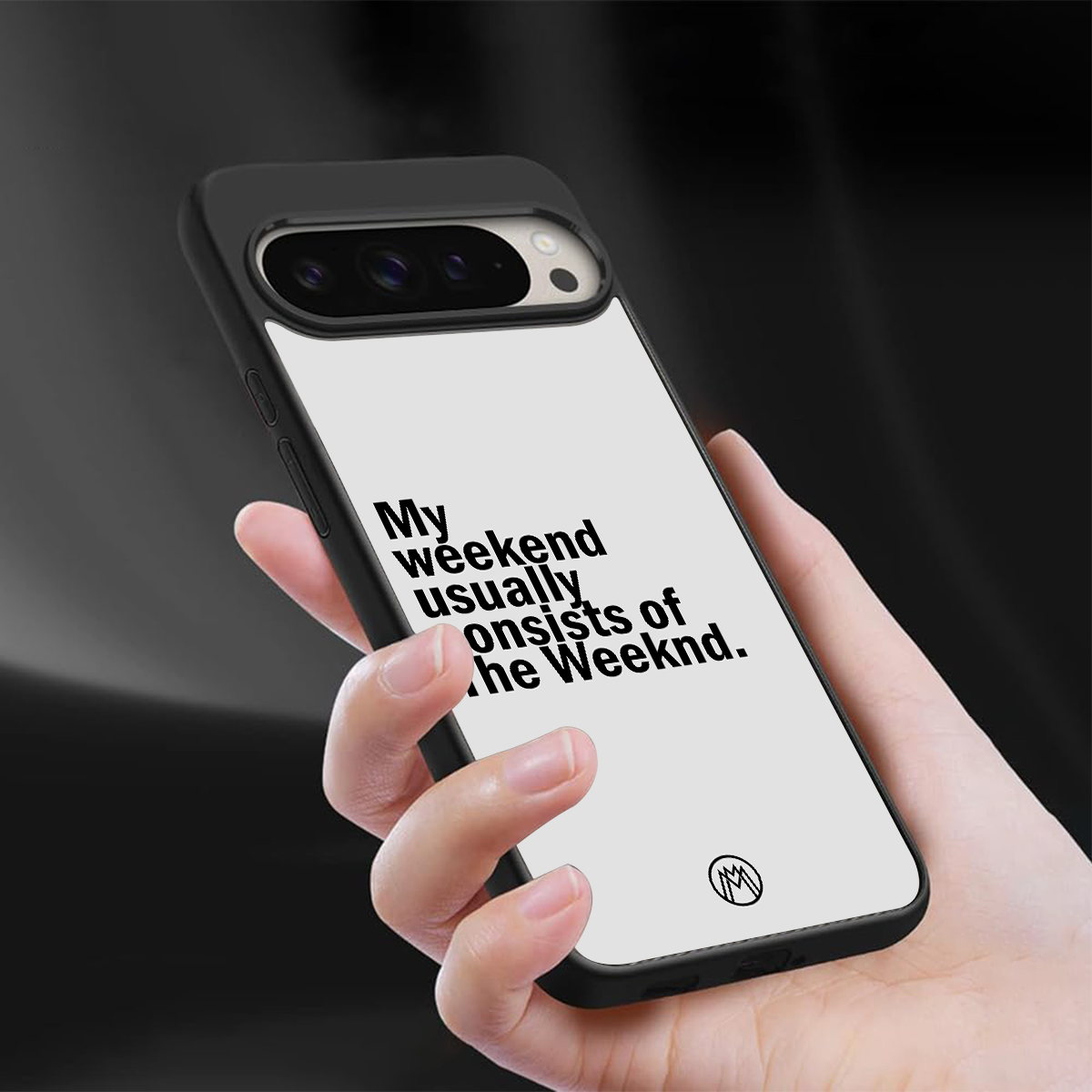 weeknd mood back phone cover | glass case for google pixel 9 pro xl