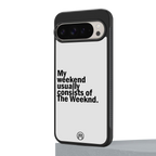 weeknd mood back phone cover | glass case for google pixel 9 pro