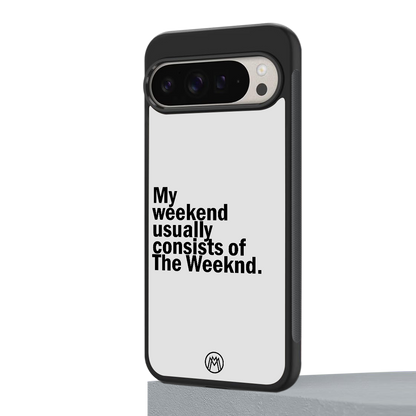 weeknd mood back phone cover | glass case for google pixel 9 pro