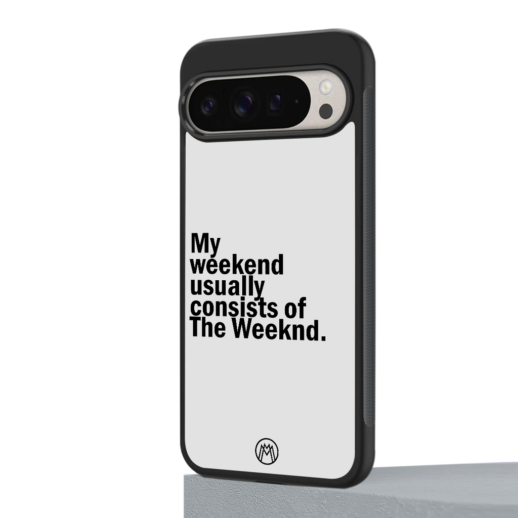 weeknd mood back phone cover | glass case for google pixel 9 pro xl