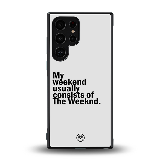 weeknd mood back phone cover | glass case for samsung galaxy s24 ultra