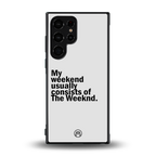 weeknd mood back phone cover | glass case for samsung galaxy s23 ultra