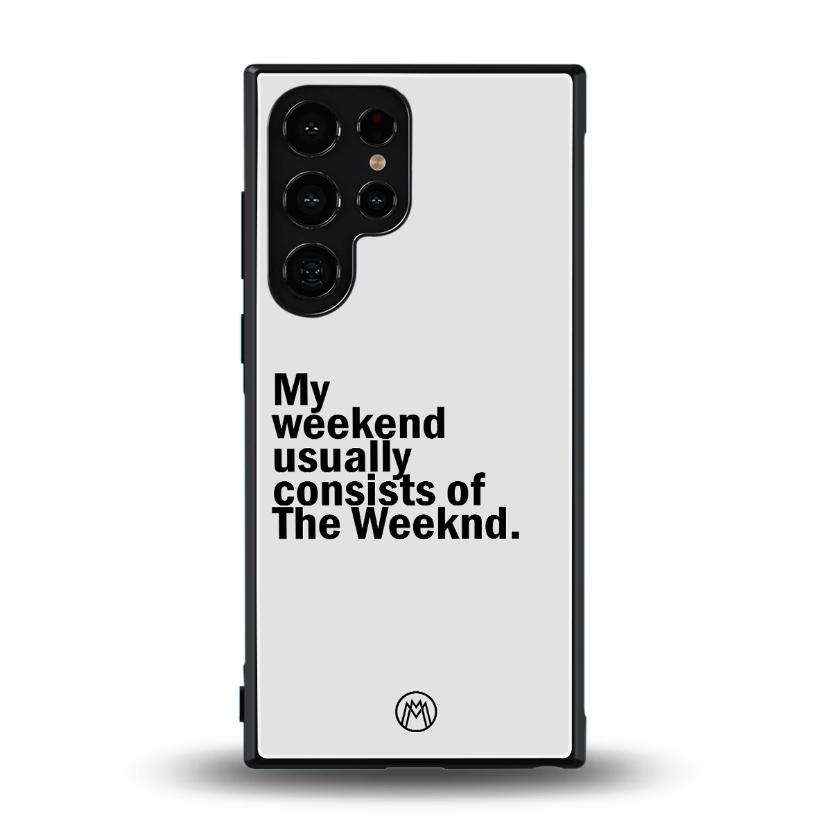 weeknd mood back phone cover | glass case for samsung galaxy s23 ultra