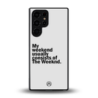 weeknd mood back phone cover | glass case for samsung galaxy s25 ultra