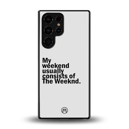 weeknd mood back phone cover | glass case for samsung galaxy s25 ultra