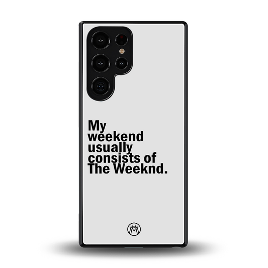 weeknd mood back phone cover | glass case for samsung galaxy s25 ultra