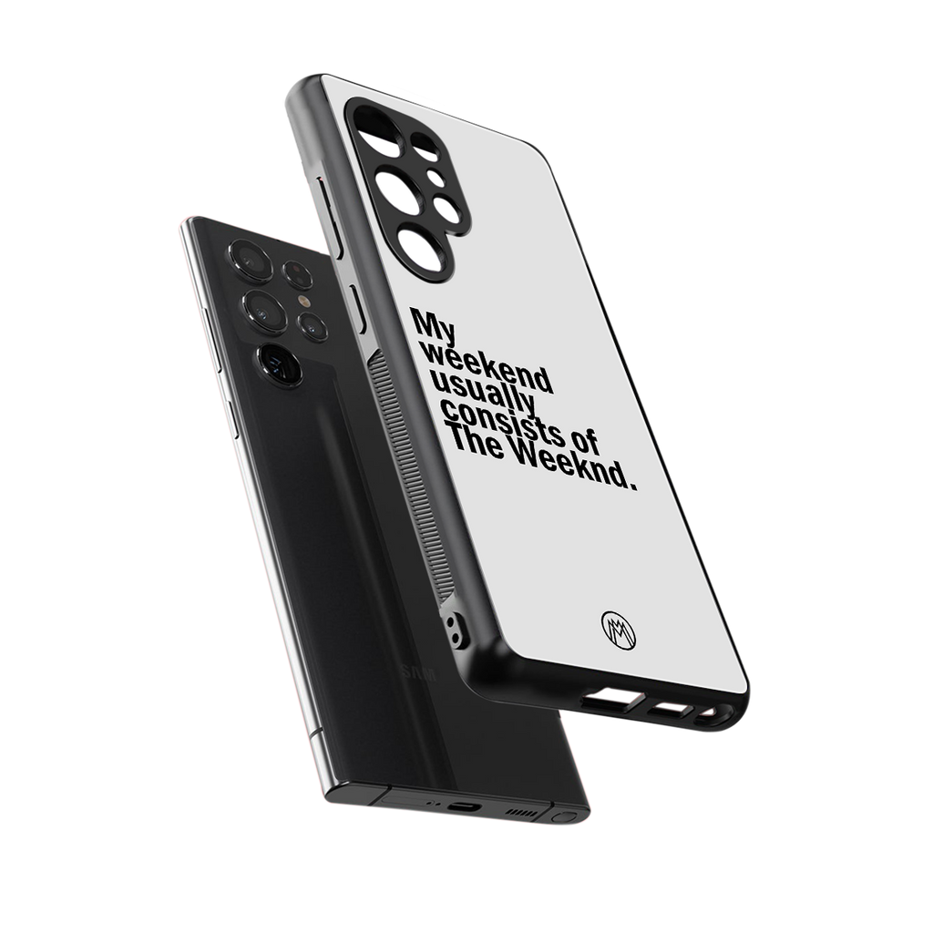 weeknd mood back phone cover | glass case for samsung galaxy s25 ultra