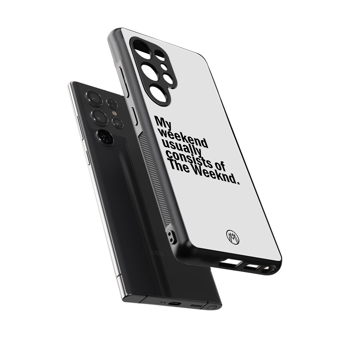 weeknd mood back phone cover | glass case for samsung galaxy s25 ultra