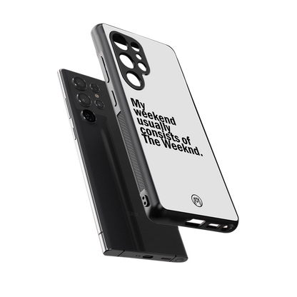weeknd mood back phone cover | glass case for samsung galaxy s25 ultra