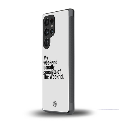 weeknd mood back phone cover | glass case for samsung galaxy s25 ultra