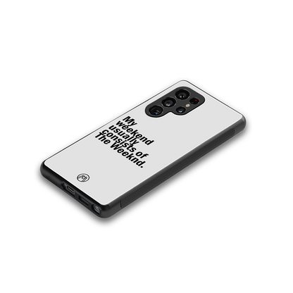weeknd mood back phone cover | glass case for samsung galaxy s25 ultra