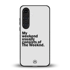 weeknd mood back phone cover | glass case for samsung galaxy s24 plus