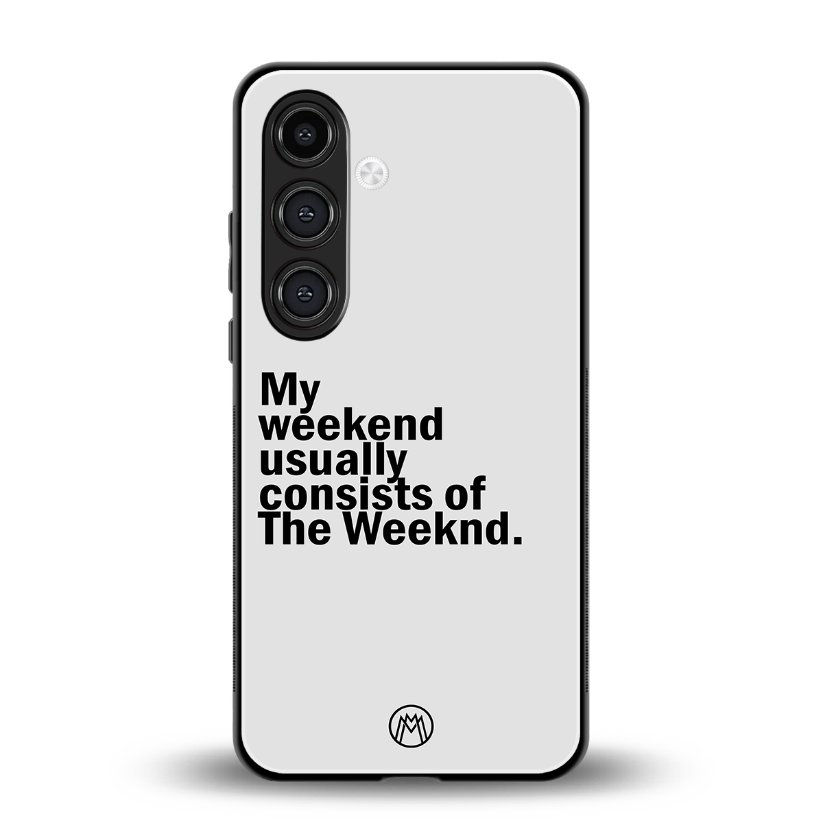 weeknd mood back phone cover | glass case for samsung galaxy s23 plus