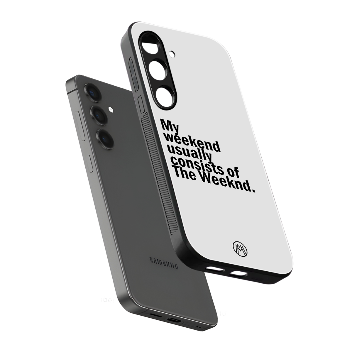 weeknd mood back phone cover | glass case for samsung galaxy s24