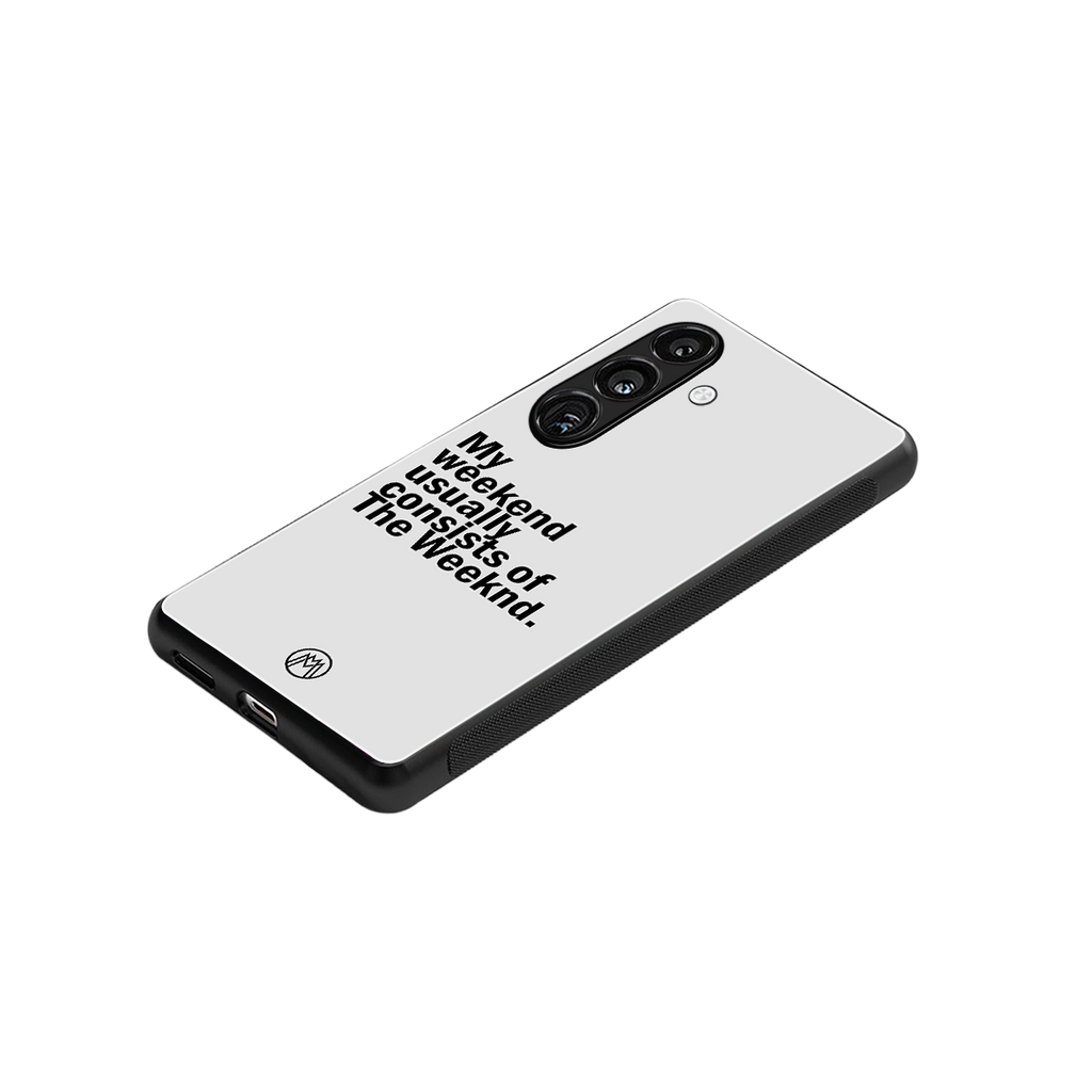 weeknd mood back phone cover | glass case for samsung galaxy s23 plus