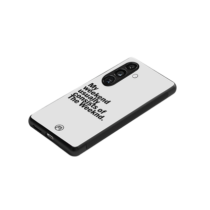 weeknd mood back phone cover | glass case for samsung galaxy s24 plus