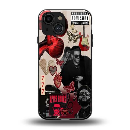 weeknd vibes back phone cover | glass case for iphone 13 mini