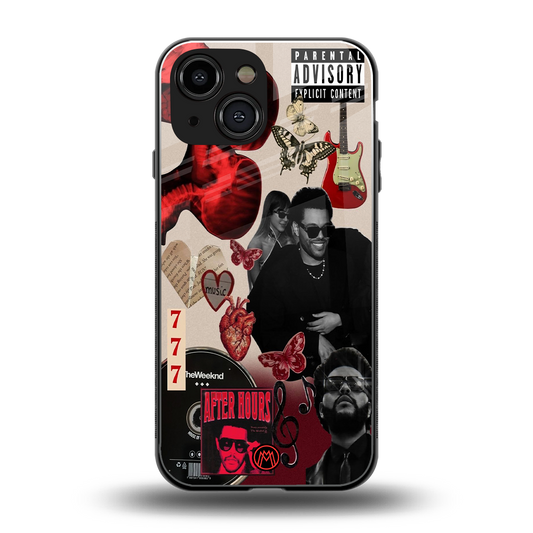 weeknd vibes back phone cover | glass case for iphone 13 mini