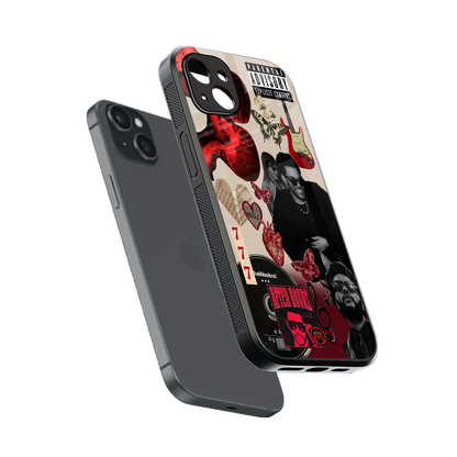 weeknd vibes back phone cover | glass case for iphone 15 plus