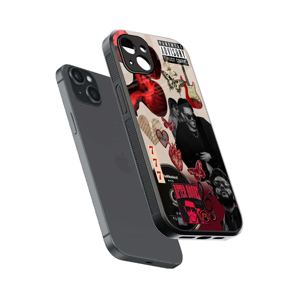 weeknd vibes back phone cover | glass case for iphone 14 plus