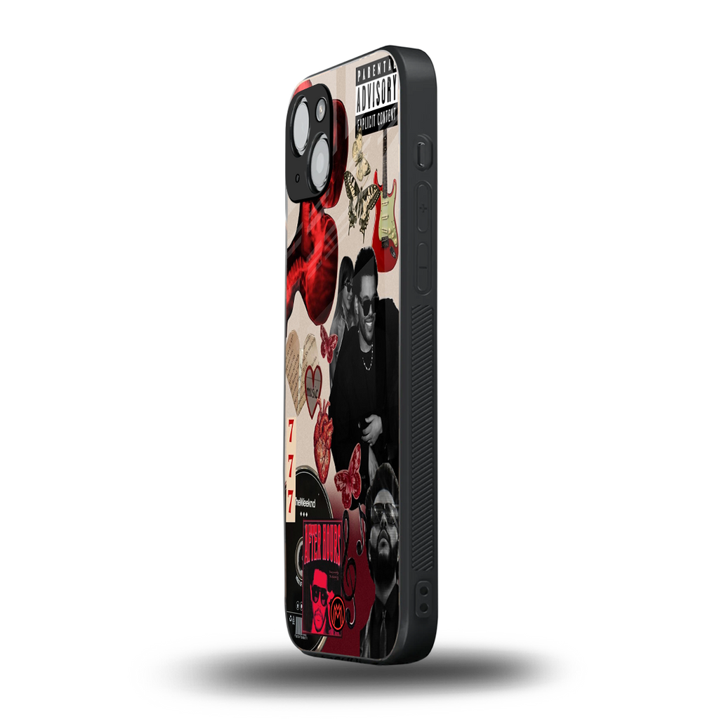 weeknd vibes back phone cover | glass case for iphone 14 plus