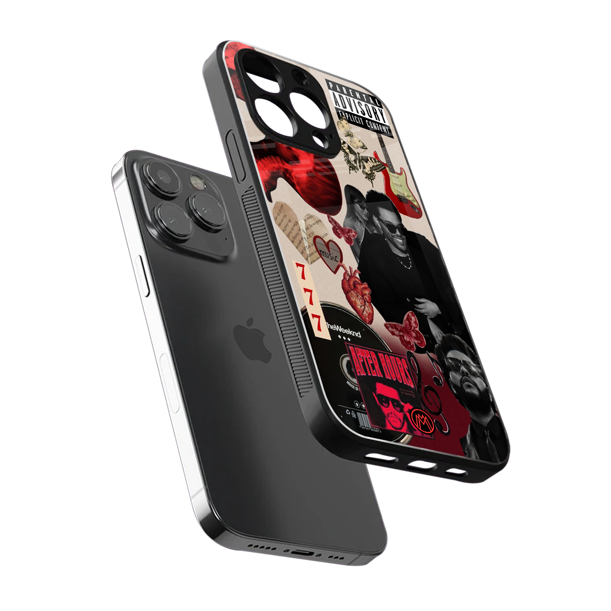 weeknd vibes back phone cover | glass case for iphone 15 pro max