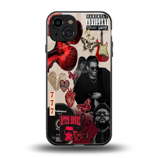weeknd vibes back phone cover | glass case for iphone 15