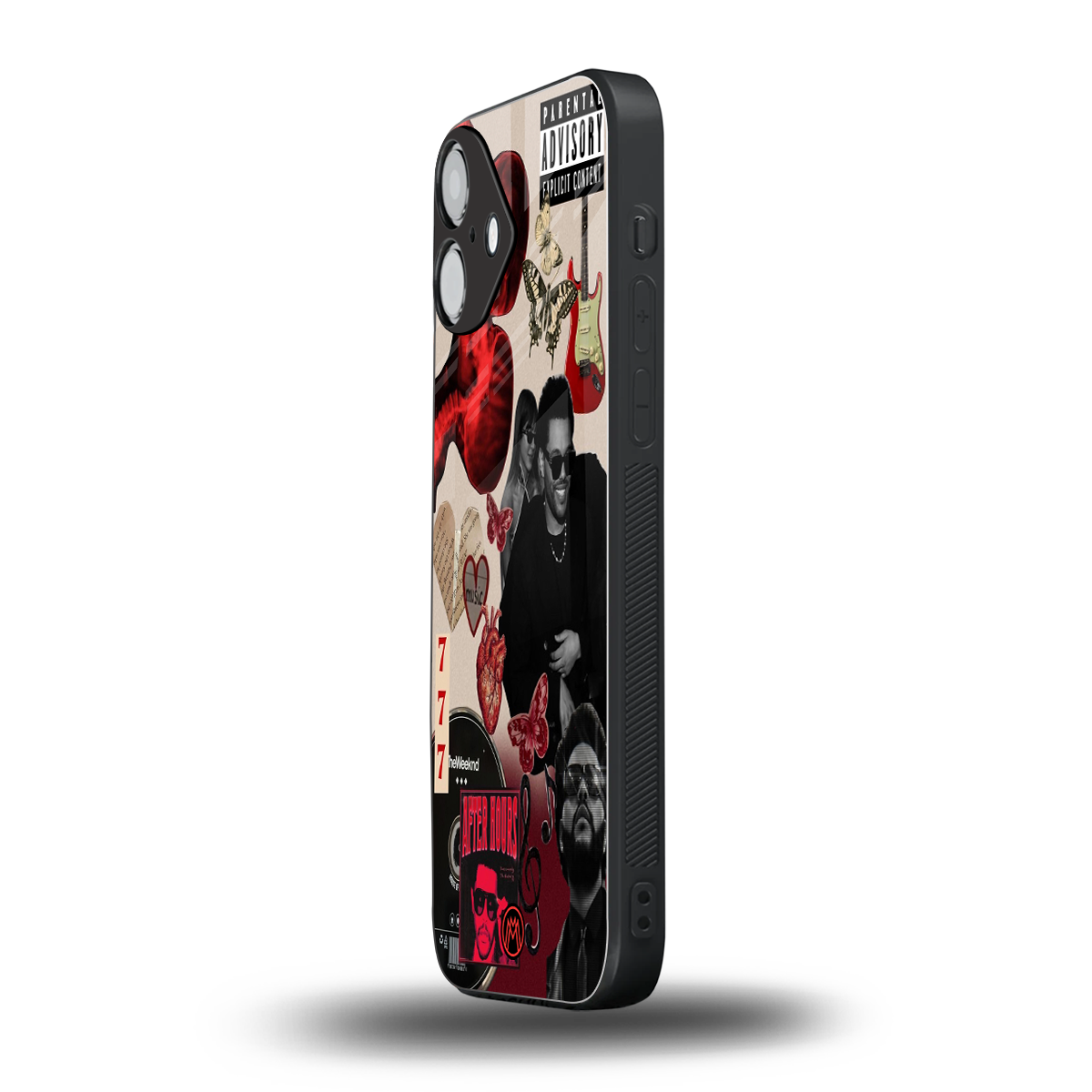 weeknd vibes back phone cover | glass case for iphone 16 plus