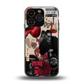 weeknd vibes back phone cover | glass case for iphone 16 pro