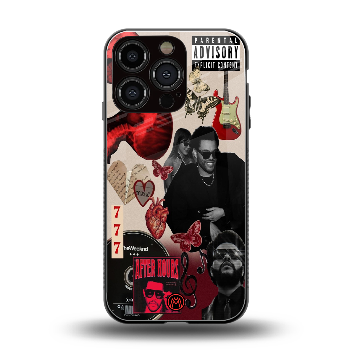 weeknd vibes back phone cover | glass case for iphone 16 pro